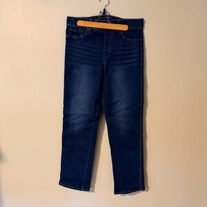 2 for $20! Gloria Vanderbilt Pull-On Dark Blue Straight Jeans